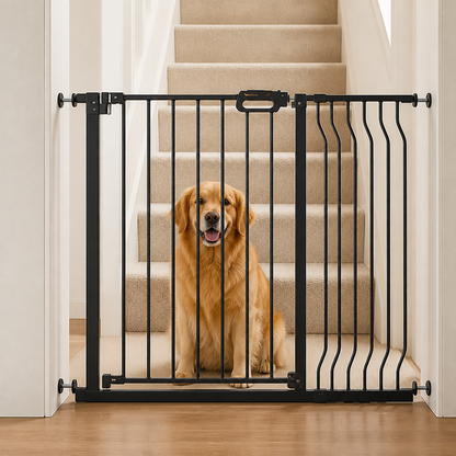 Ortekor Pressure-Mount Auto-Close Steel Baby & Pet Gate