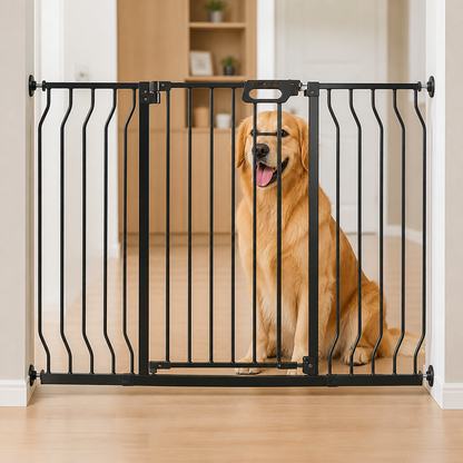 Ortekor Pressure-Mount Auto-Close Steel Baby & Pet Gate