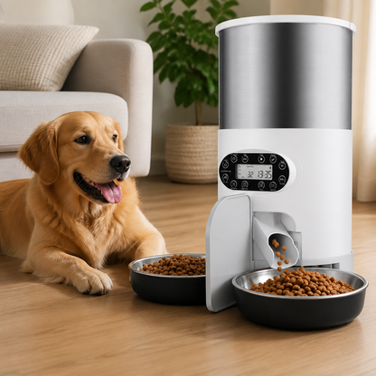 Ortekor Programmable Portion Control & Infrared Anti-Overflow Pet Feeder