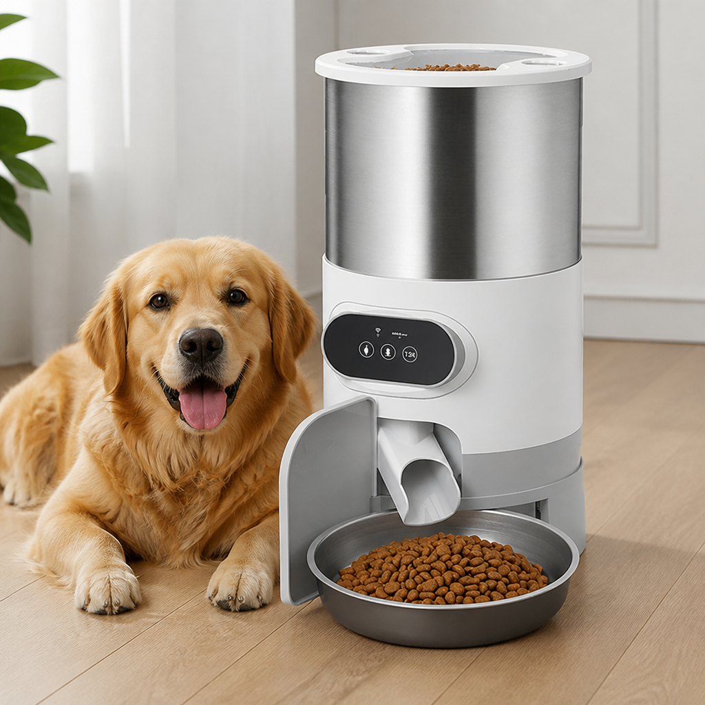 Ortekor Programmable Portion Control & Infrared Anti-Overflow Pet Feeder