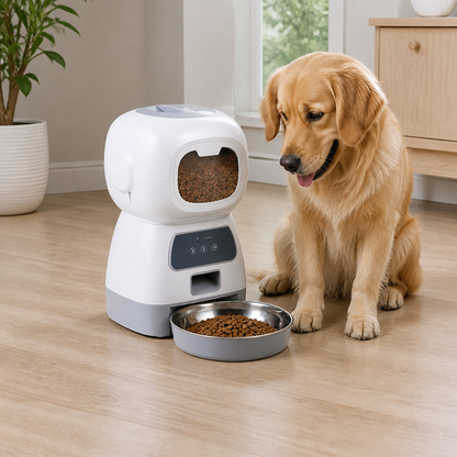 Ortekor Programmable Portion Control & Infrared Anti-Overflow Pet Feeder
