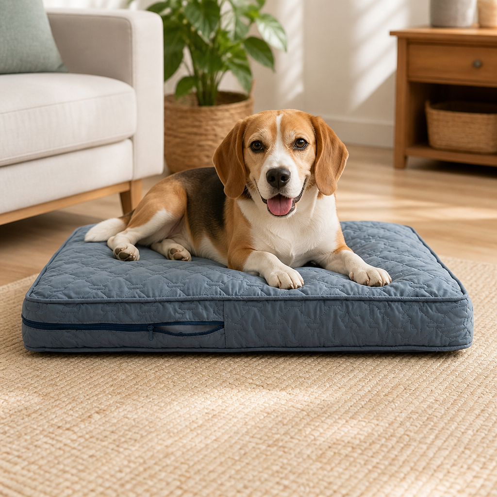 Ortekor Quilted Brushed Waterproof & Anti-Slip Dog Bed Cover
