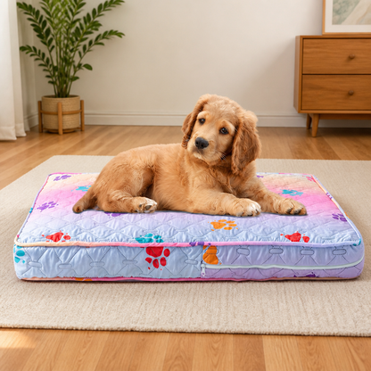 Ortekor Quilted Brushed Waterproof & Anti-Slip Dog Bed Cover