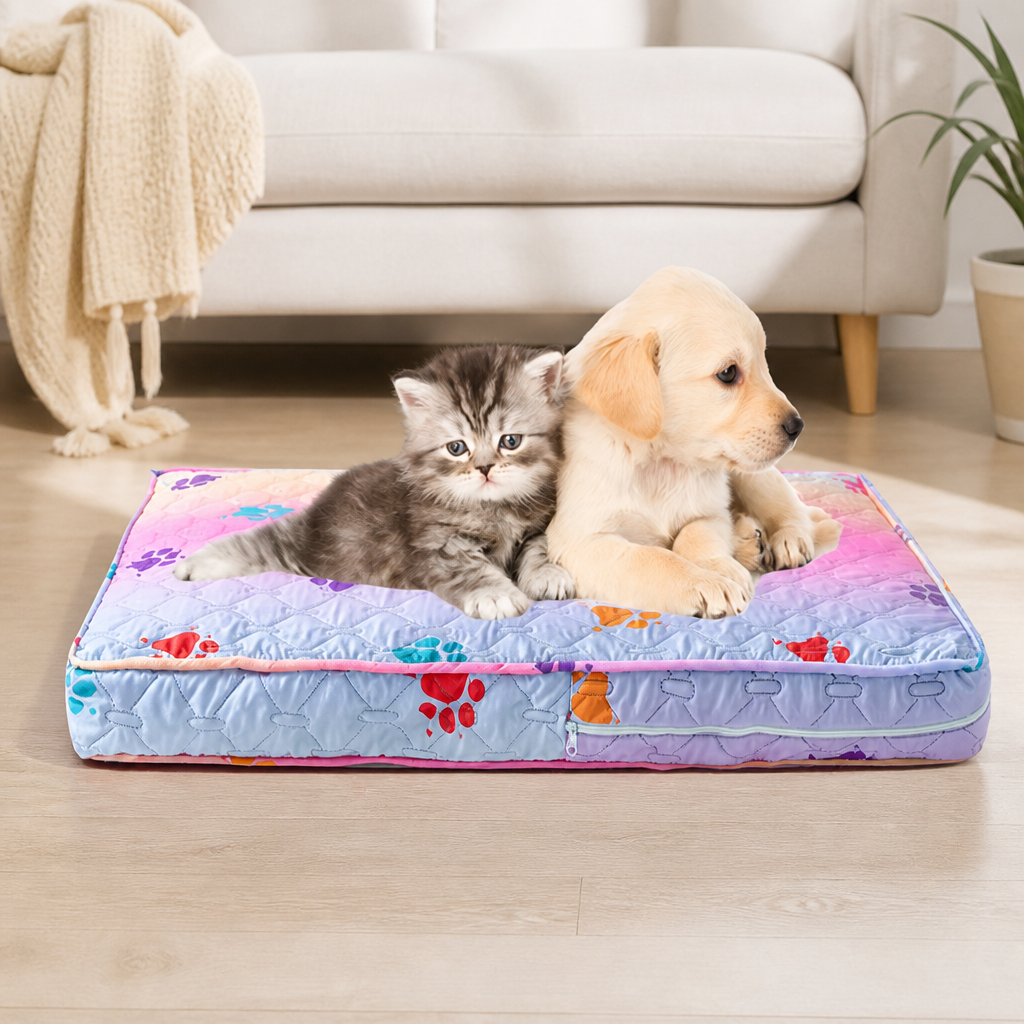 Ortekor Quilted Brushed Waterproof & Anti-Slip Dog Bed Cover