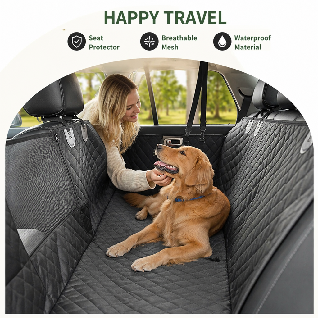 Ortekor Quilted Waterproof & Anti-Slip Backseat Hammock
