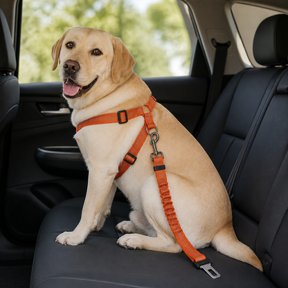 Ortekor Reflective & Adjustable Car Seat Leash (Quick-Release)