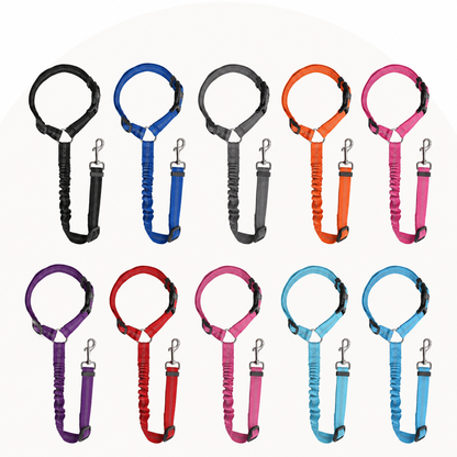 Ortekor Reflective & Adjustable Car Seat Leash (Quick-Release)