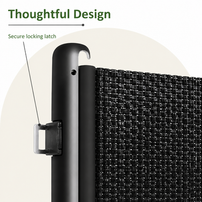 Ortekor Retractable See-Through Mesh Pet Gate (Tool-Free)