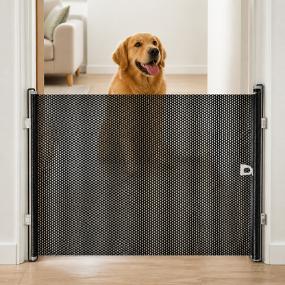 Ortekor Retractable See-Through Mesh Pet Gate (Tool-Free)
