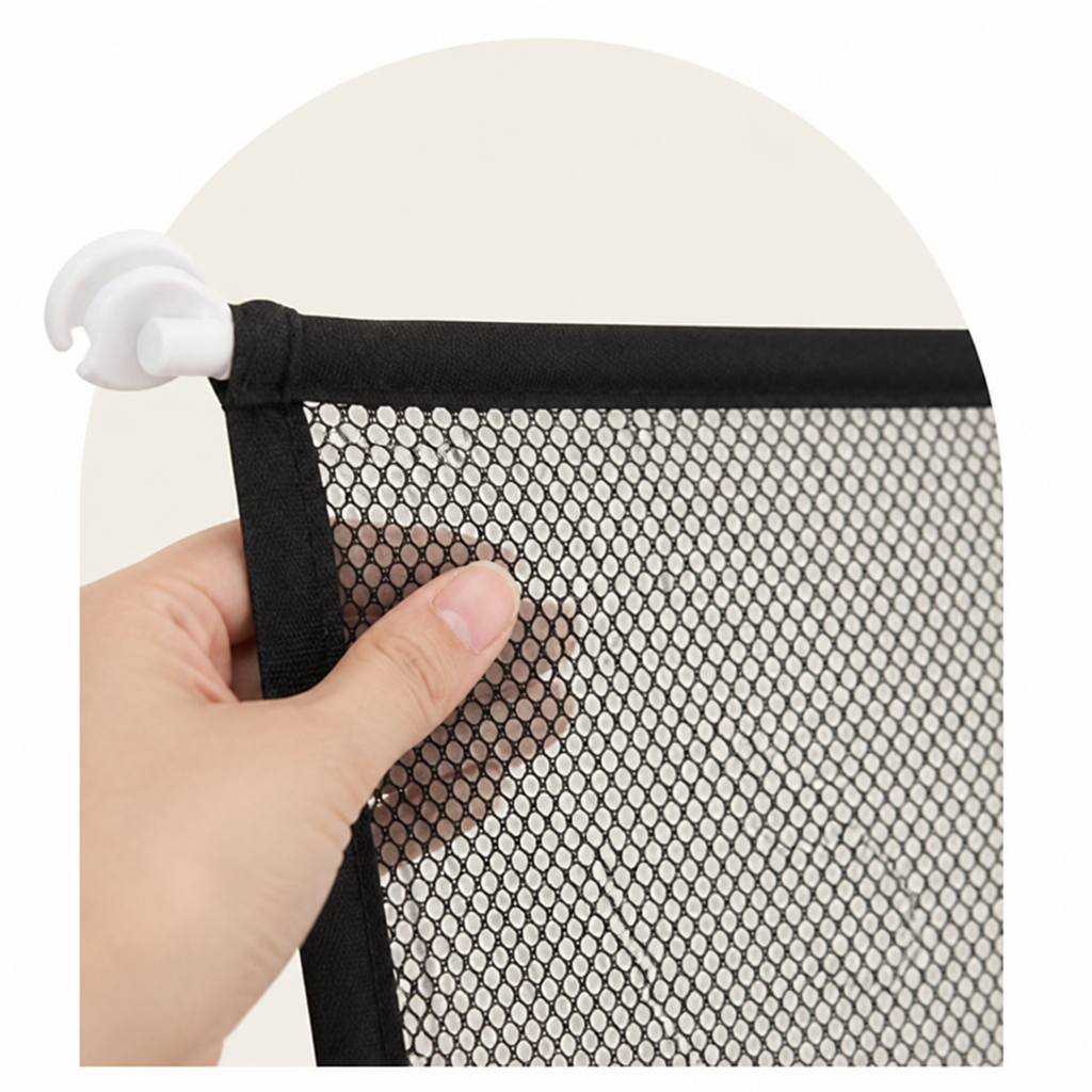 Ortekor Scratch-Resistant Nylon Foldable Pet Gate (Tool-Free Setup)