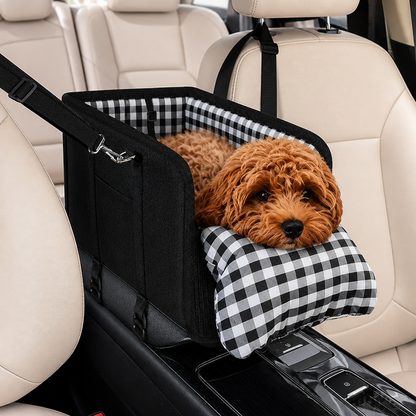 Asiento elevador para perros Ortekor con soporte para cinturón de seguridad y antideslizante