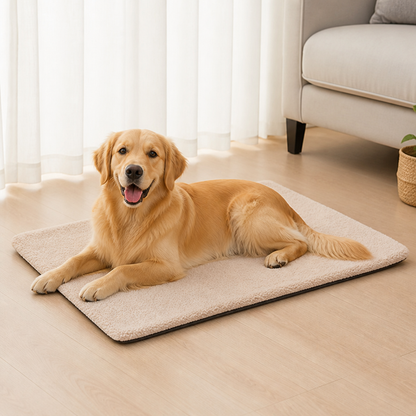 Ortekor Self-Warming Plush Faux Fur Pet Mat (Machine Washable)
