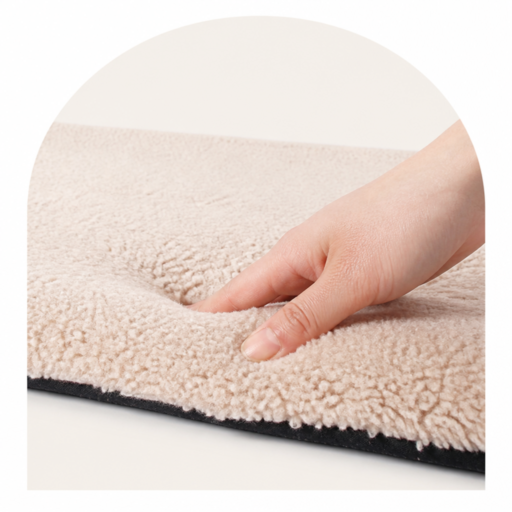 Ortekor Self-Warming Plush Faux Fur Pet Mat (Machine Washable)