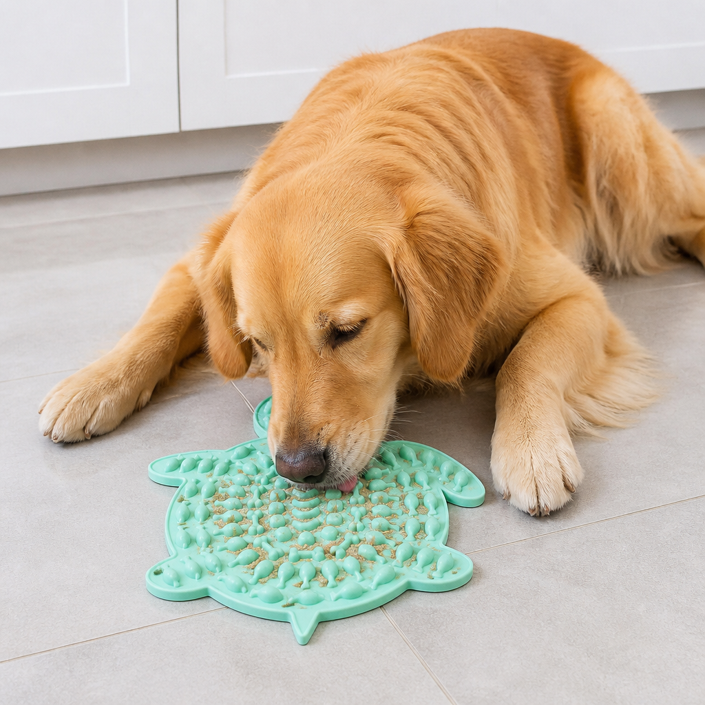 Ortekor Silicone Slow-Feeding Lick Mat (Suction-Cup Base)
