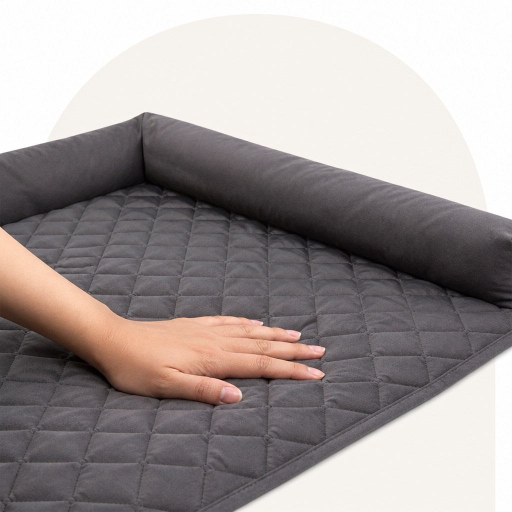 Cama tipo refuerzo Ortekor antideslizante e impermeable (refuerzos extraíbles y funda lavable)