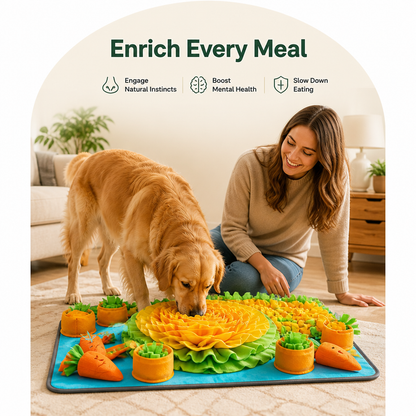 Ortekor Slow-Feeder & Washable Snuffle Mat
