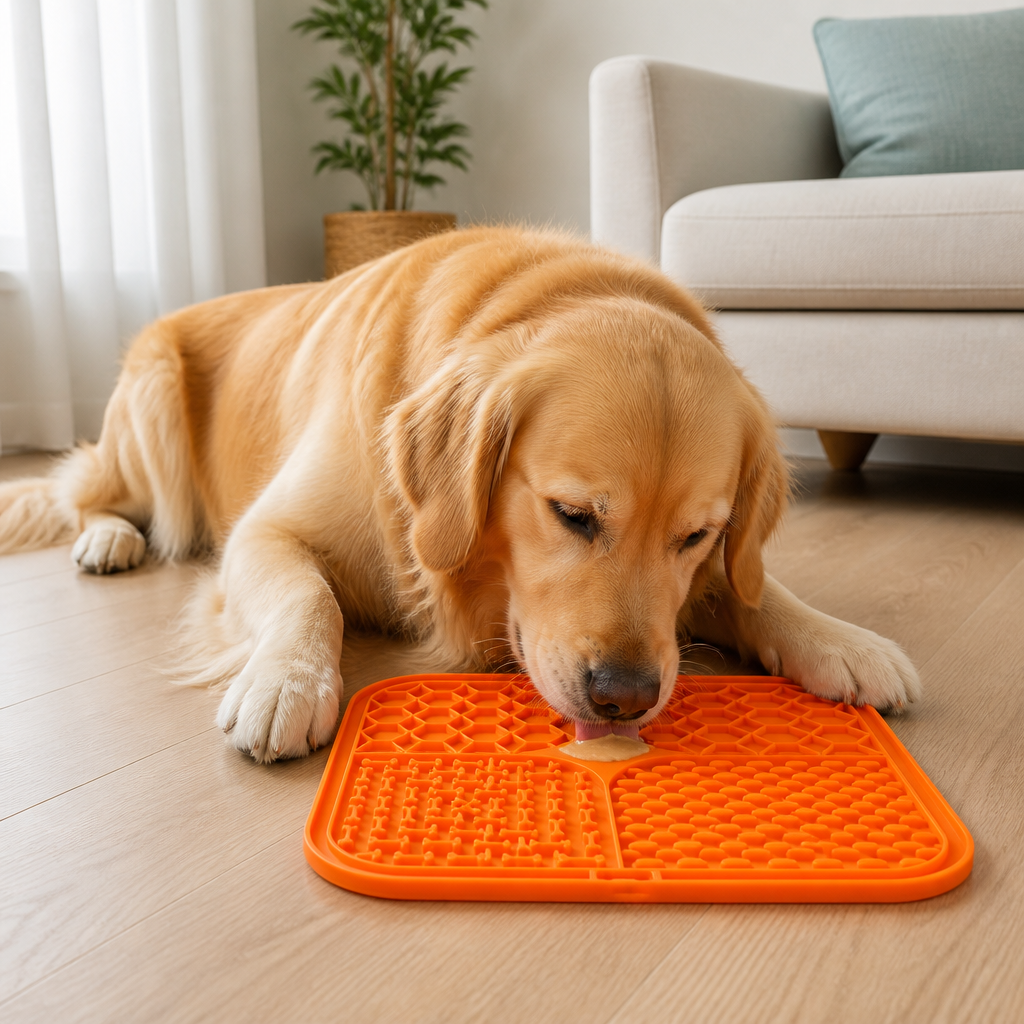 Ortekor Slow-Feeding Food-Grade Silicone Lick Mat