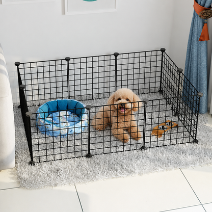 Ortekor Stackable & Expandable Metal Mesh Pet Fence Panels (DIY Kit)