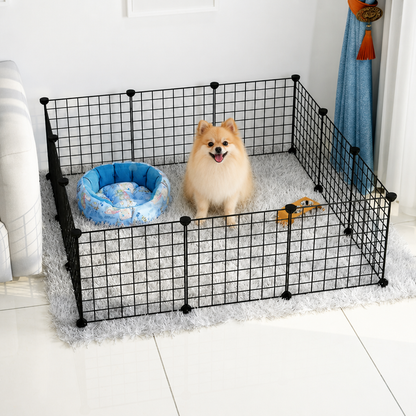 Ortekor Stackable & Expandable Metal Mesh Pet Fence Panels (DIY Kit)