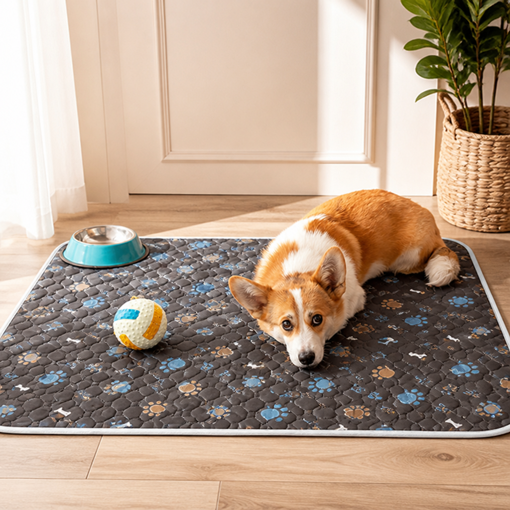 Ortekor Super Absorbent & Machine-Washable Dog Training Pad (Waterproof Backing)