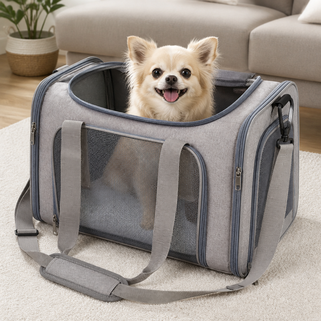 Ortekor TSA-Approved Collapsible Mesh Travel Carrier