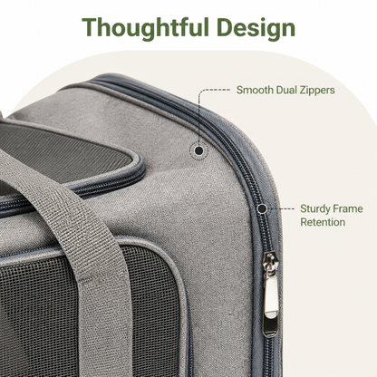 Ortekor TSA-Approved Collapsible Mesh Travel Carrier