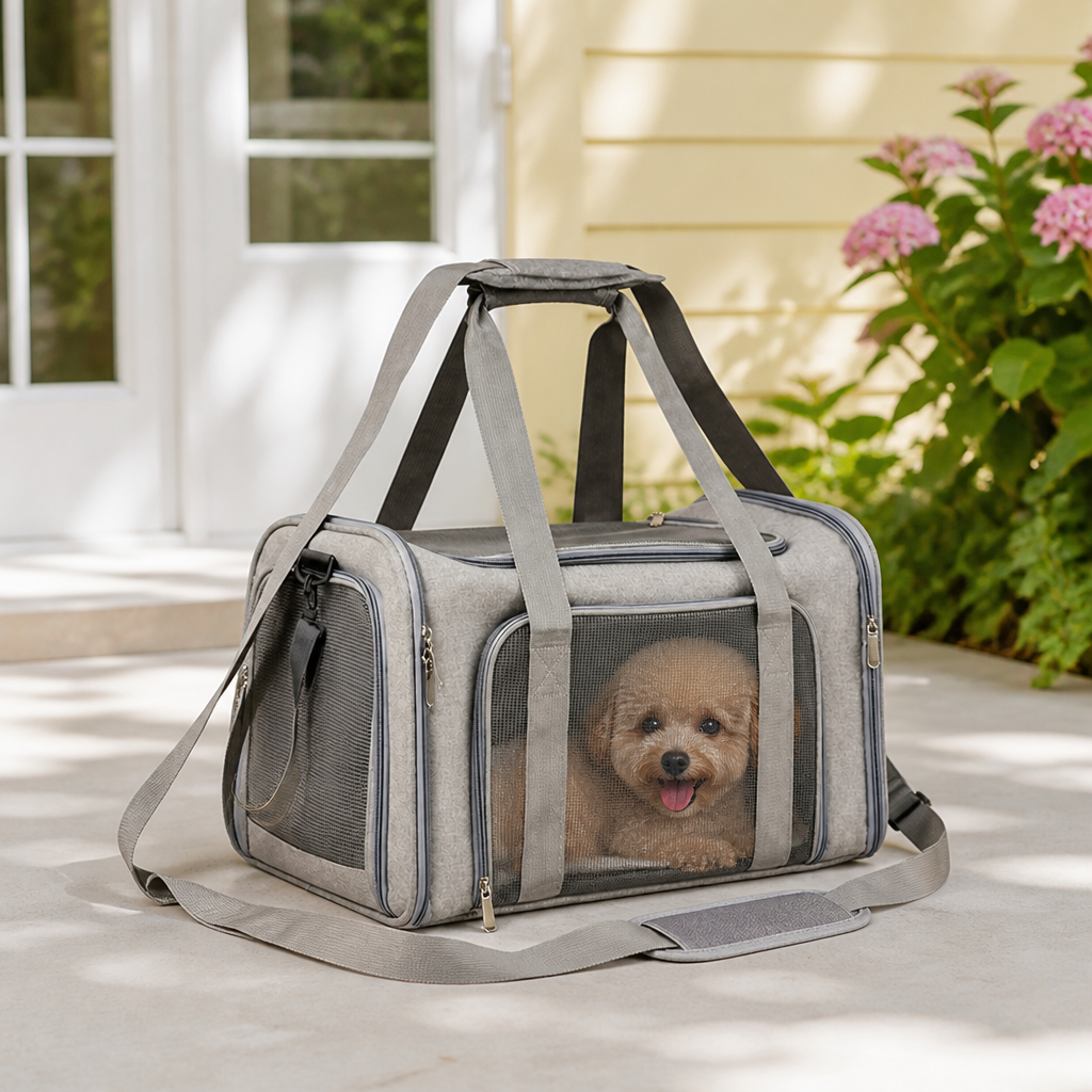Ortekor TSA-Approved Collapsible Mesh Travel Carrier