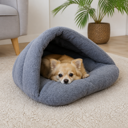 Ortekor Thick Fleece & Calming Cave Bed