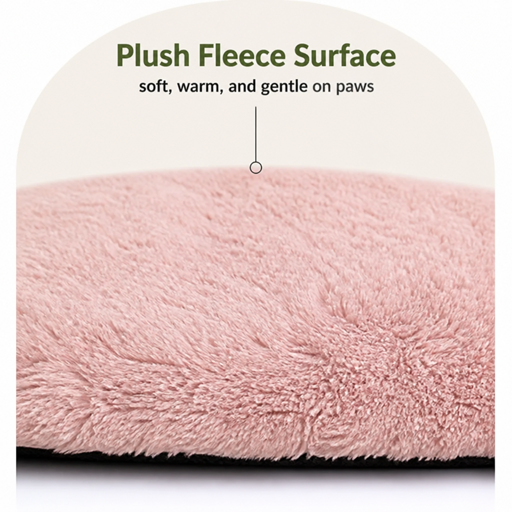 Ortekor Thick Fleece Machine-Washable Pet Mat