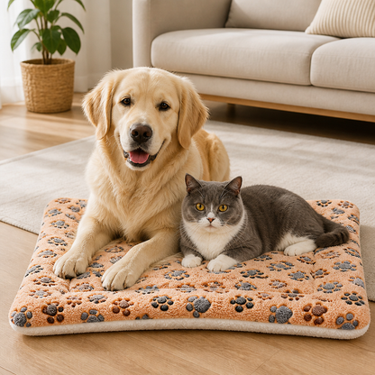 Ortekor Thick Plush Flannel & Non-Slip Dog Bed