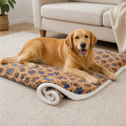 Ortekor Thick Plush Flannel & Non-Slip Dog Bed