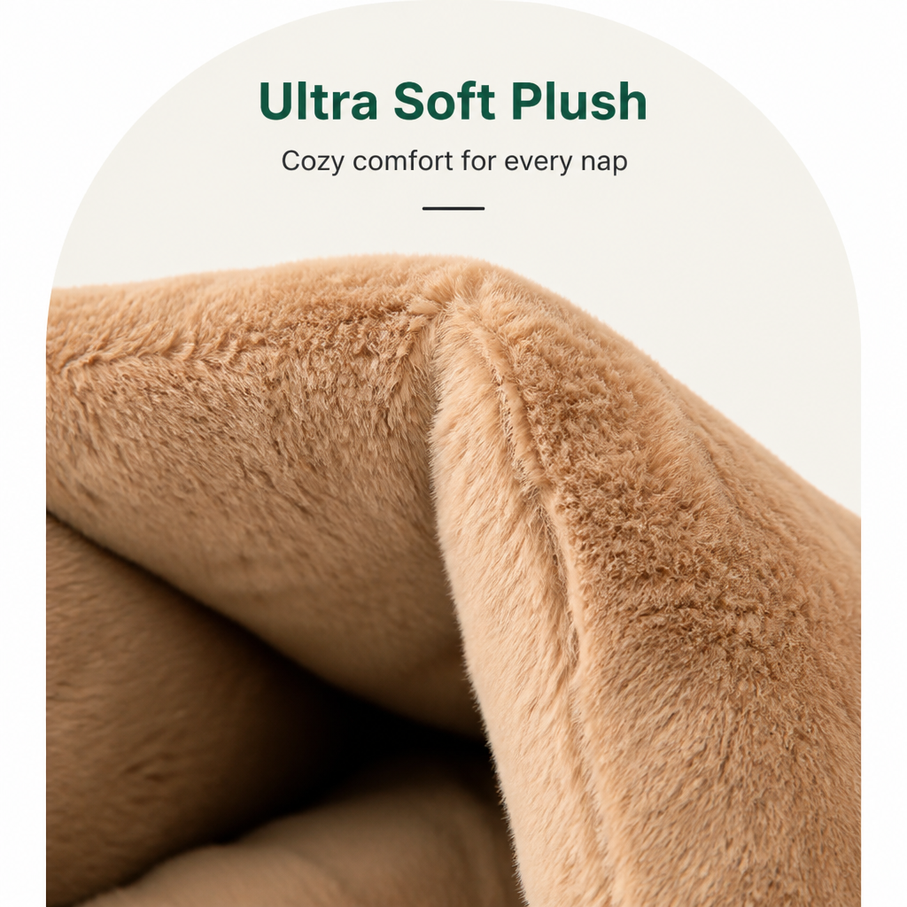 Ortekor Thick Plush Warm Triangle Kennel Mat