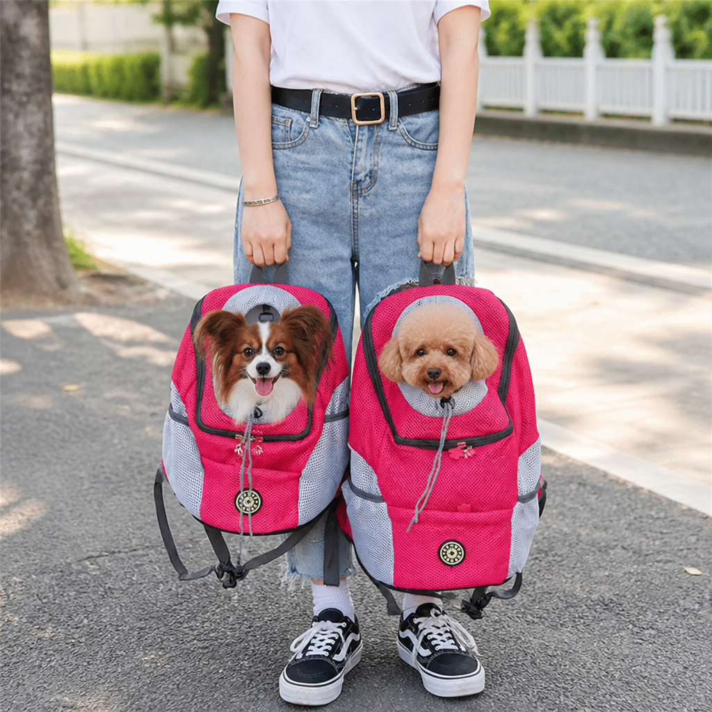 Ortekor Top-Entry Exposed-Leg & Adjustable Strap Pet Sling Carrier