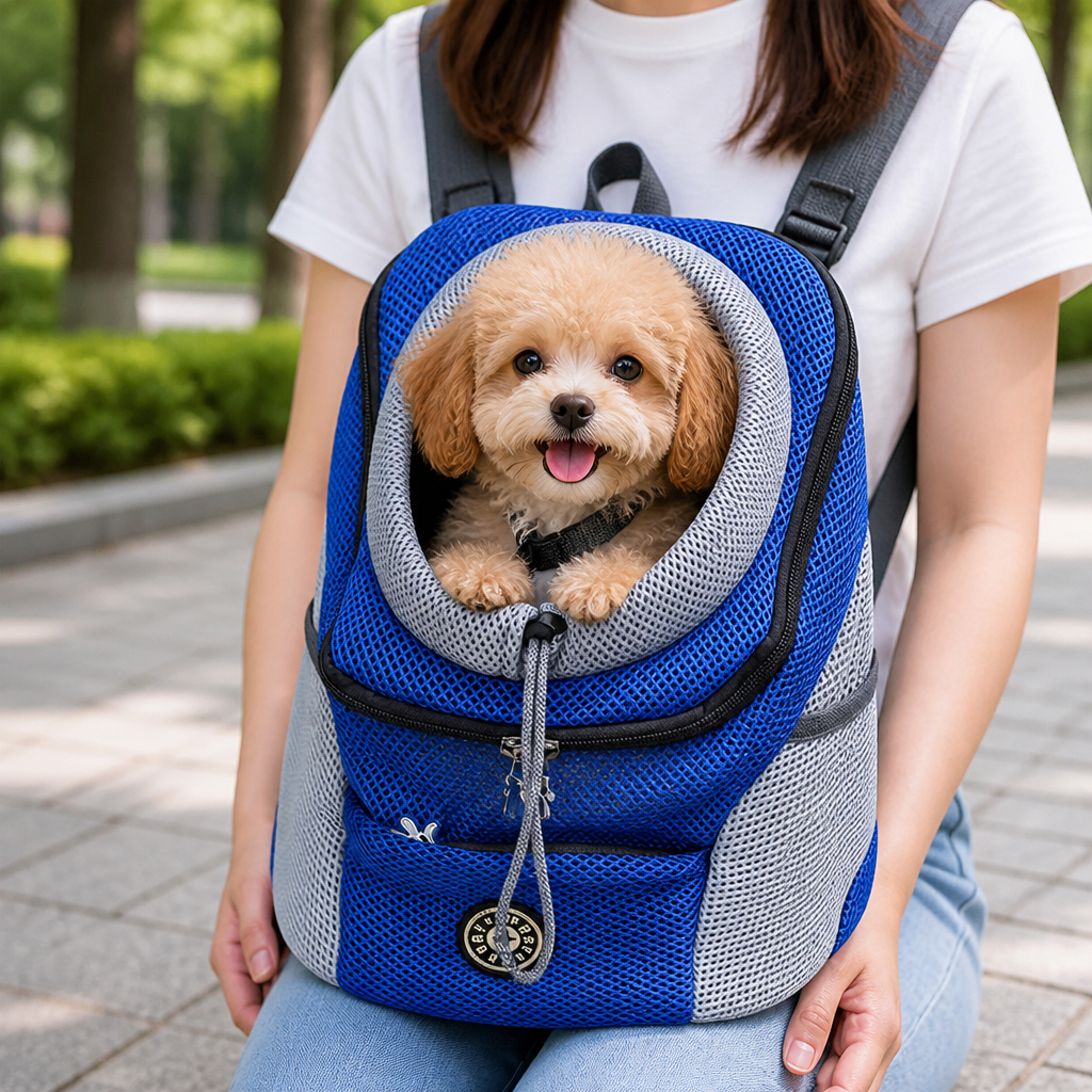 Ortekor Top-Entry Exposed-Leg & Adjustable Strap Pet Sling Carrier