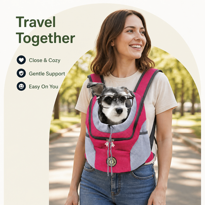 Ortekor Top-Entry Exposed-Leg & Adjustable Strap Pet Sling Carrier