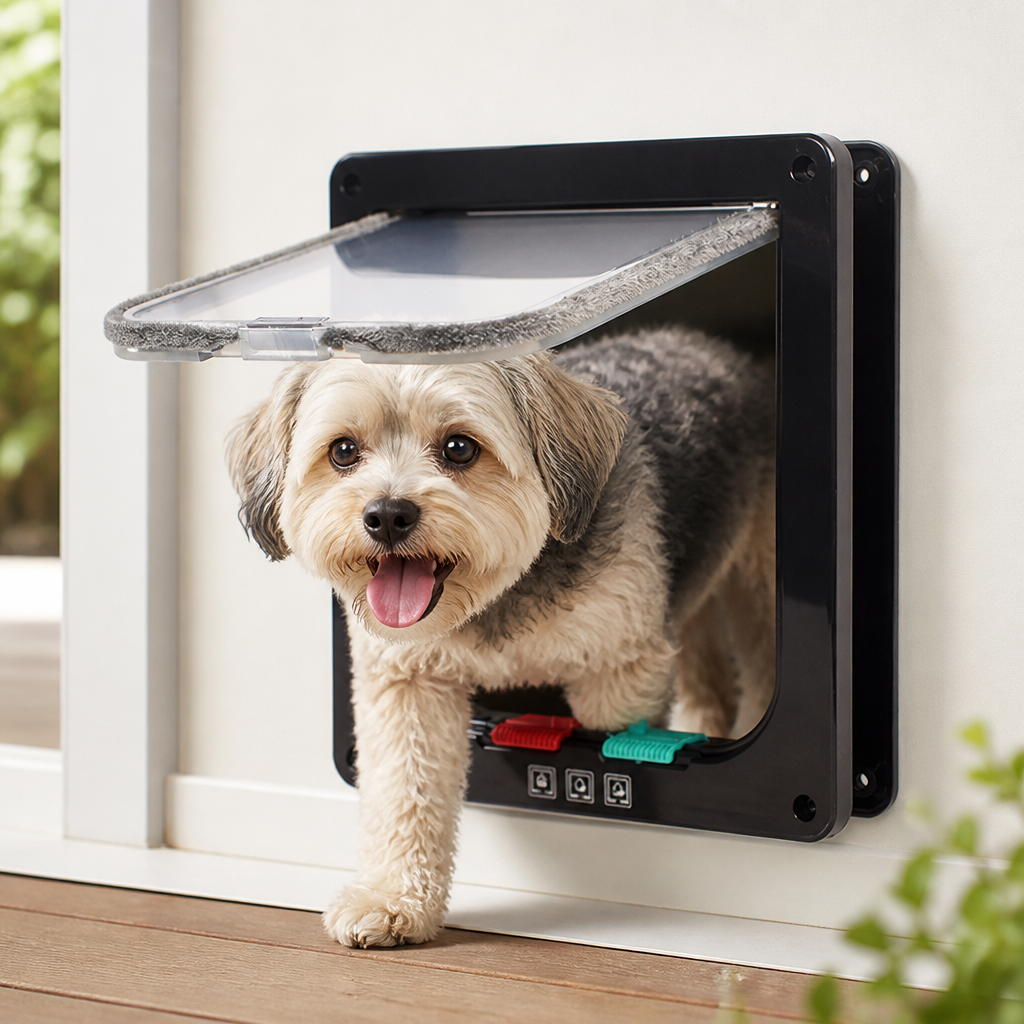 Ortekor Two-Way Locking Pet Door (Door & Wall Mount)