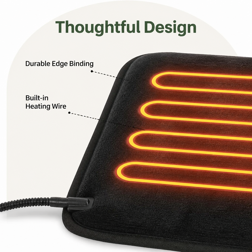 Ortekor USB Constant-Temp & Soft Fleece Heated Pet Pad