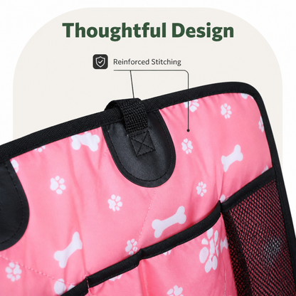 Ortekor Universal Non-Slip & Storage Pocket Dog Car Seat Cover