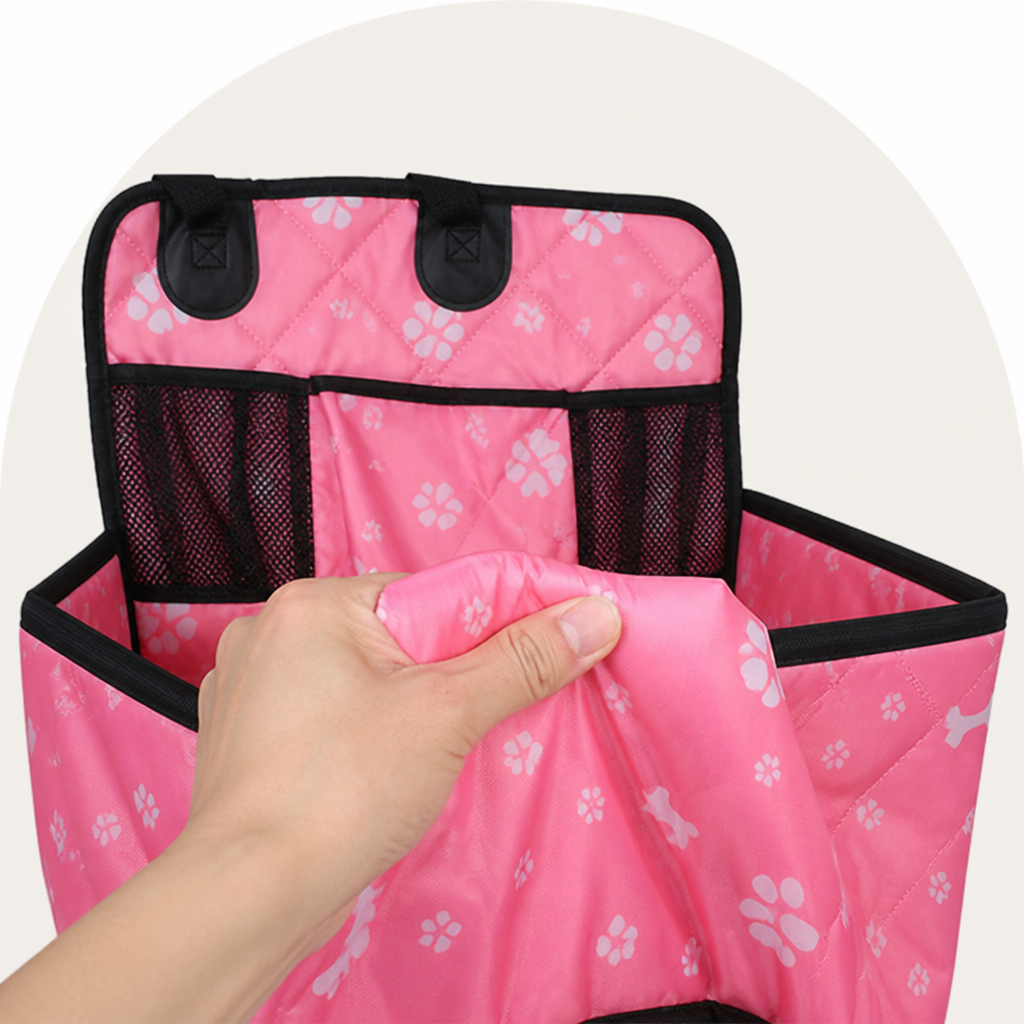 Ortekor Universal Non-Slip & Storage Pocket Dog Car Seat Cover