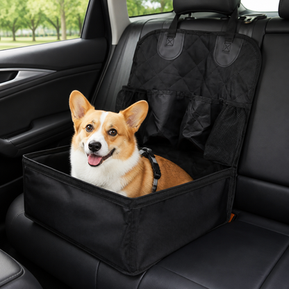 Ortekor Universal Non-Slip & Storage Pocket Dog Car Seat Cover