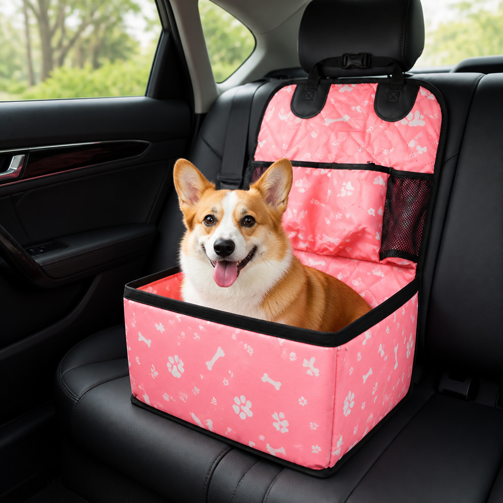 Ortekor Universal Non-Slip & Storage Pocket Dog Car Seat Cover
