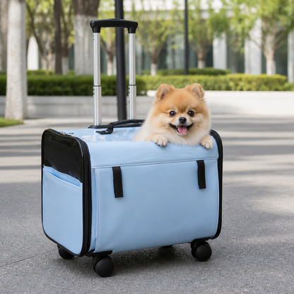 Ortekor Universal Wheels & Oxford Fabric Pet Stroller (33 lb Capacity)