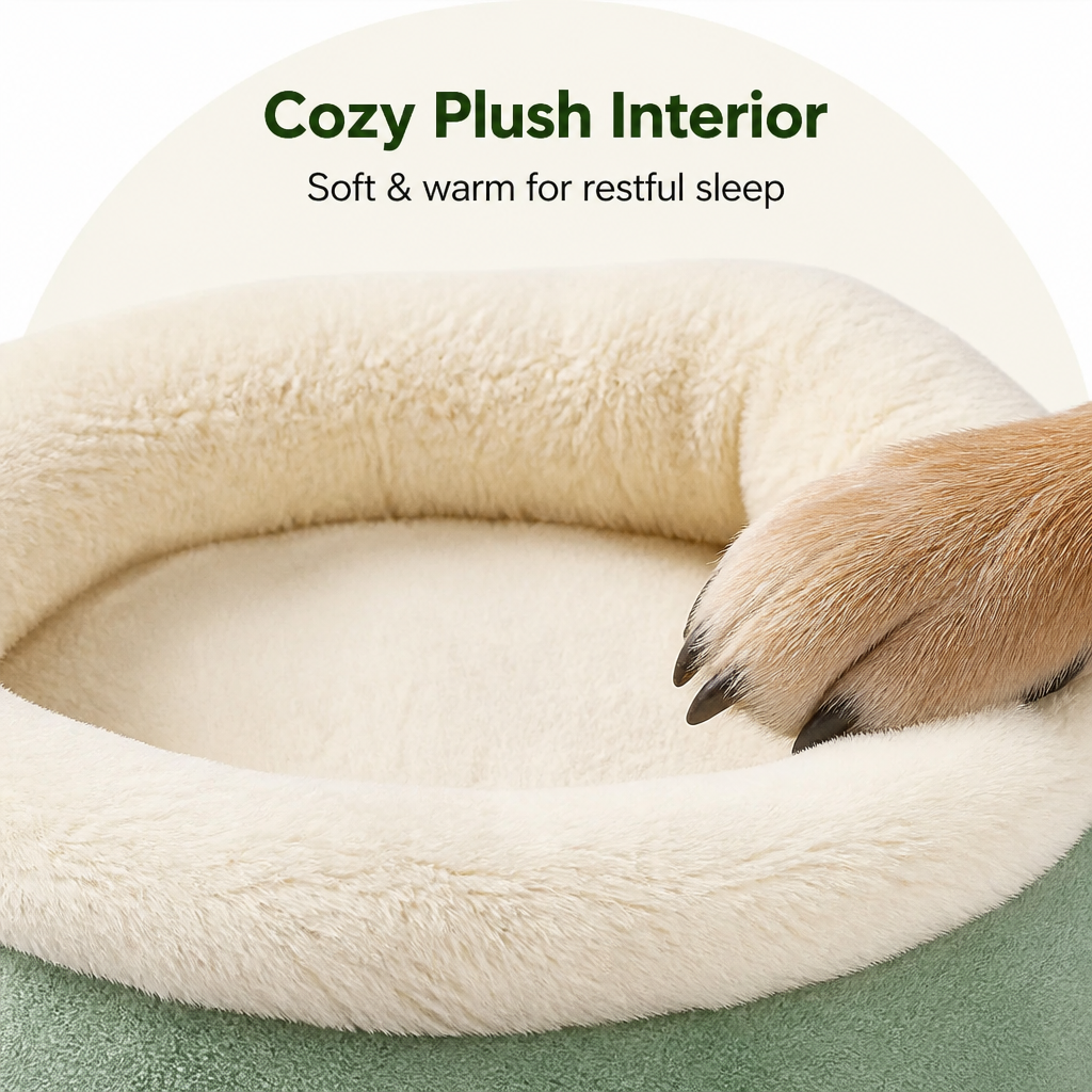 Ortekor Warm Breathable Enclosed Small Pet Bed (Foldable)