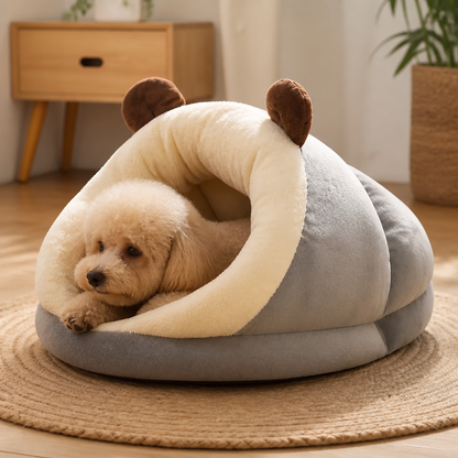 Ortekor Warm Breathable Enclosed Small Pet Bed (Foldable)