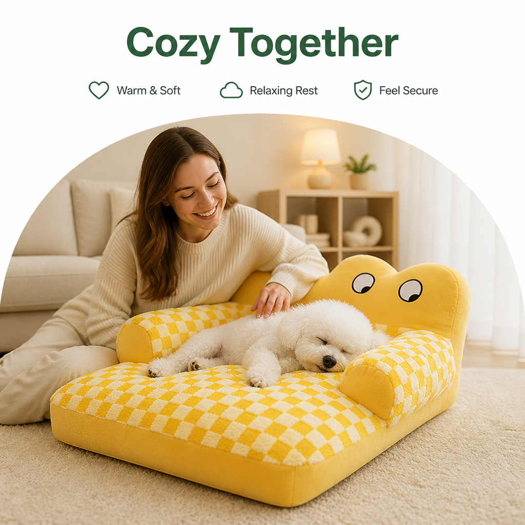 Ortekor Warm Plush Bolster Dog Bed