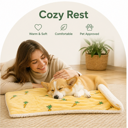 Ortekor Warm & Soft Flannel Pet Blanket (Machine Washable)