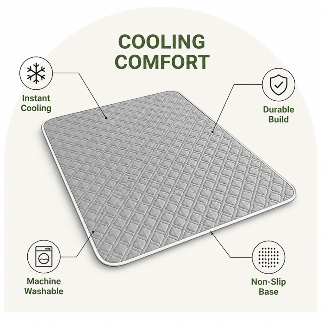 Ortekor Washable & Anti-Slip Cooling Pad