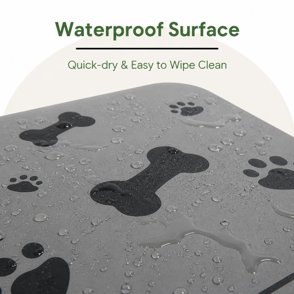 Ortekor Waterproof & Absorbent Non-Slip Pet Feeding Mat