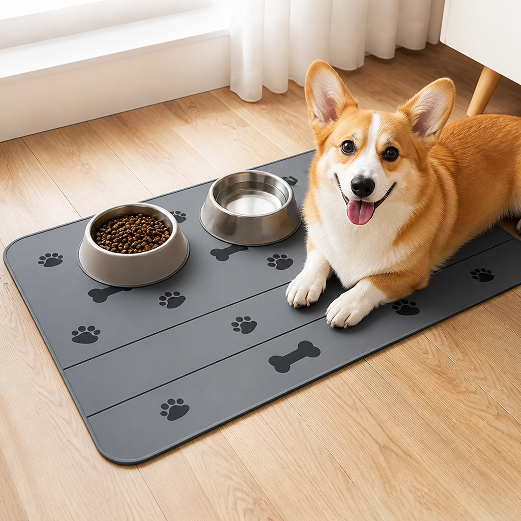 Ortekor Waterproof & Absorbent Non-Slip Pet Feeding Mat
