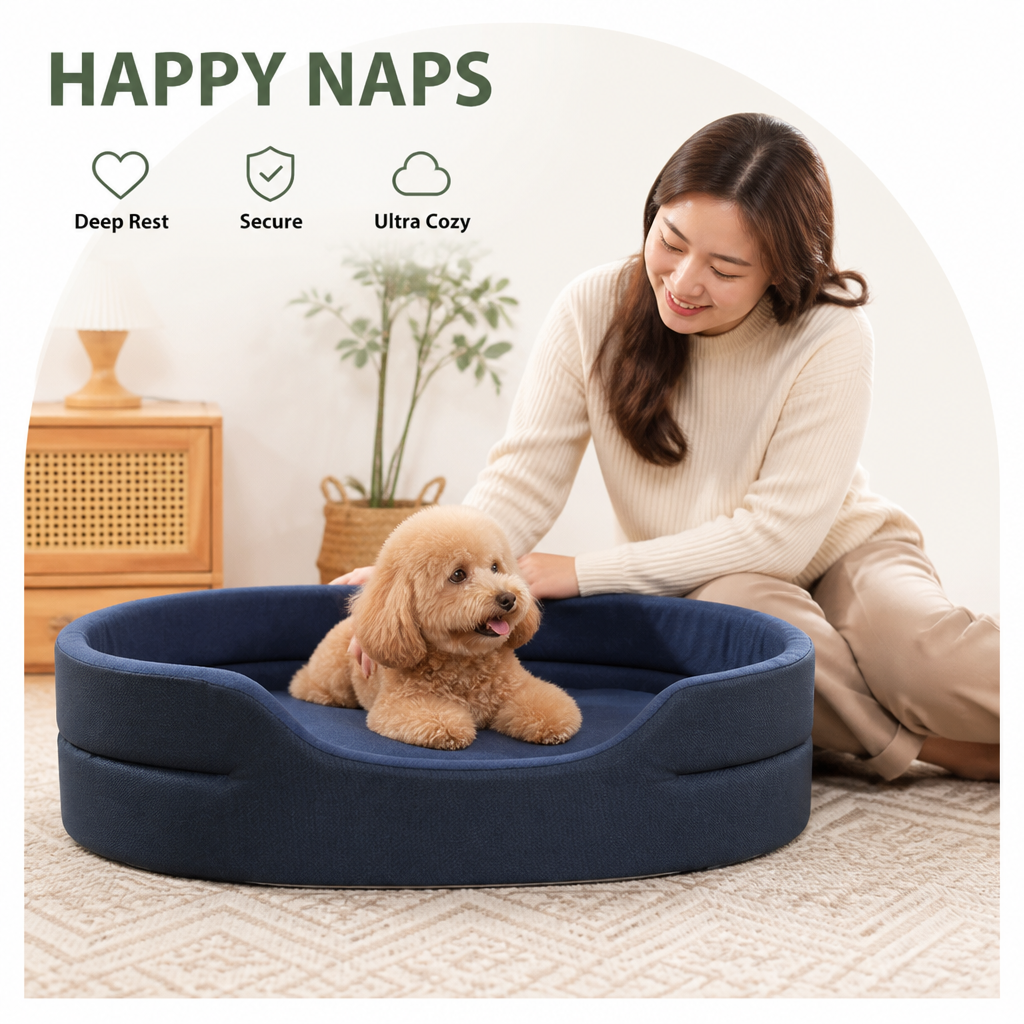 Ortekor Waterproof & Anti-Mite Washable Dog Bed